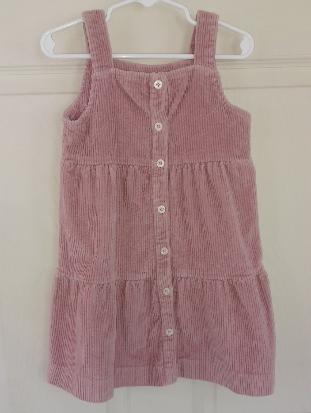 Kate Quinn Corduroy Jumper. Toddler Girl 3T. Pink.